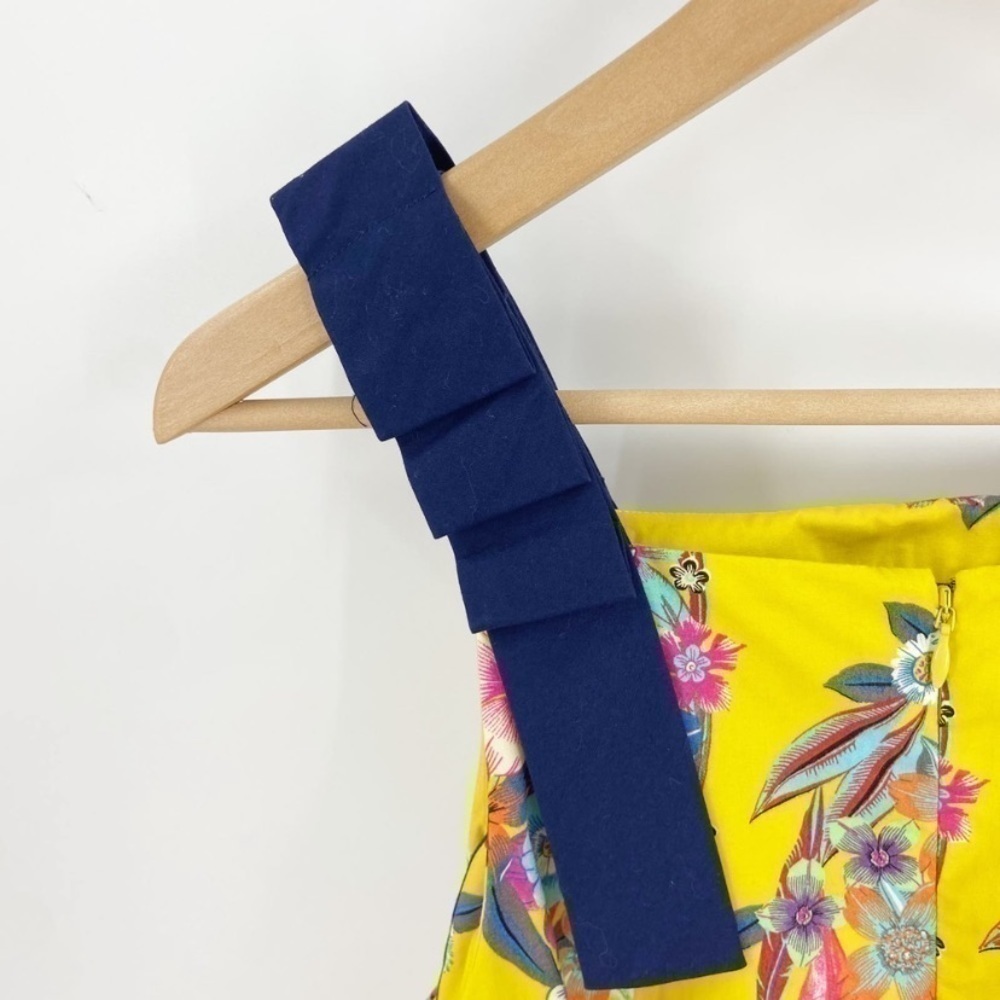 Anthropologie Maeve Yellow Floral Sleeveless Sunniva A-Line Dress - Picture 13 of 13
